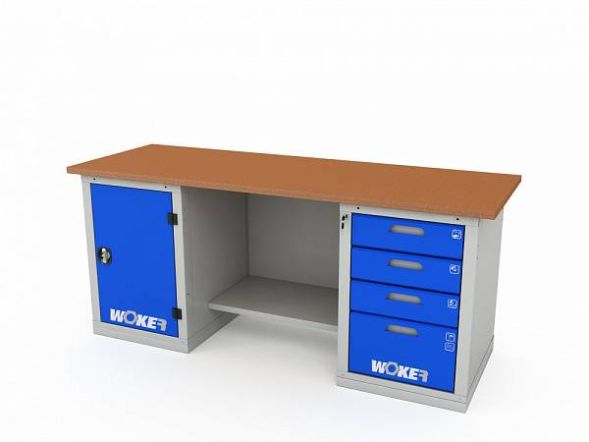 Верстак ДВК с 2 тумбами WOKER PRO 2104.2000 в Владимире