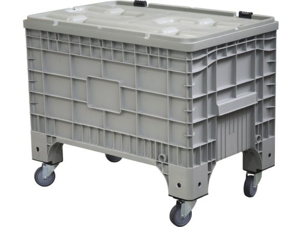 Big Box 1017х636х793 мм на колёсах с крышкой на петлях серый в Владимире
